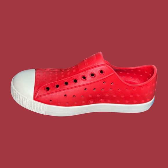 Native Shoes Jefferson Toddler Slip-On Cardinal Red Sneakers Size C 12 - Picture 4 of 6